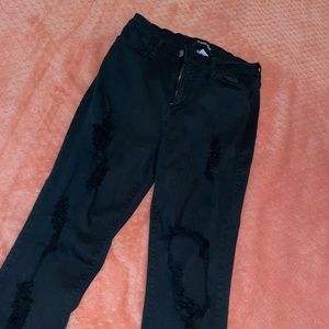 Black fashion nova jeans size 11